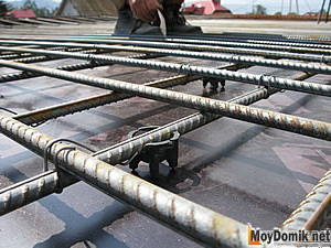 Армирование монолитного перекрытия