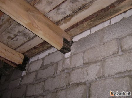Устройство деревянного перекрытия