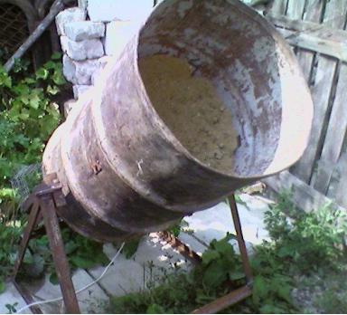 Бетономешалка из бочки Бетономешалка из бочки