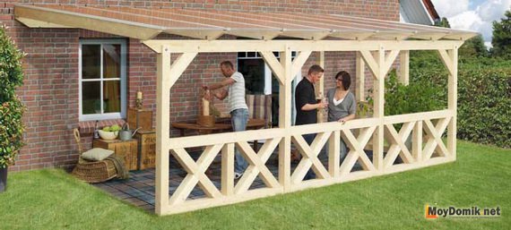 Терраса к дому своими руками 