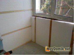 Утепление стен пенопластом