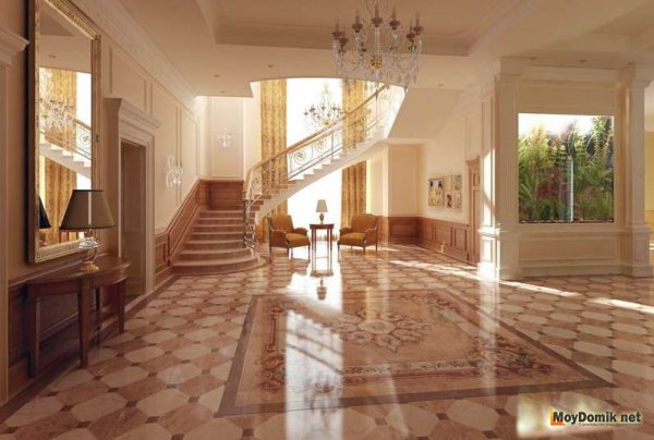 Изысканный интерьер прихожей в доме