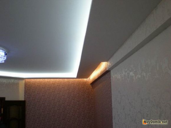 Как сделать двухуровневый потолок из гипсокартона своими руками