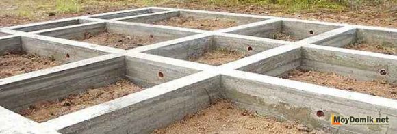 Мелкозаглубленный ленточный фундамент (мелкого заложения) МЗЛФ