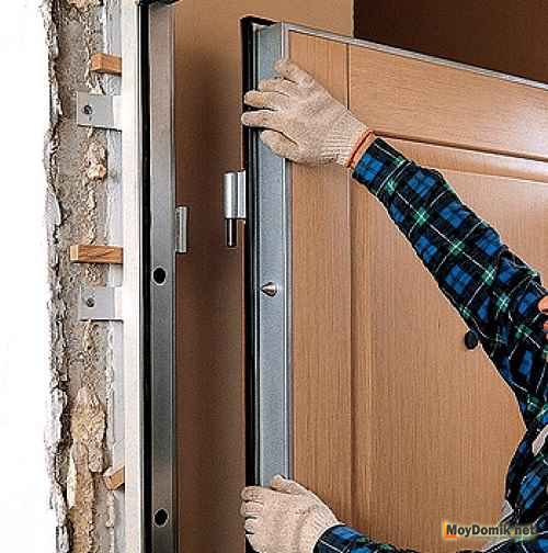 Установка металлической двери своими руками – пошаговая инструкция