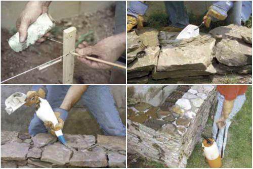 Технология устройства приподнятой клумбы из камня