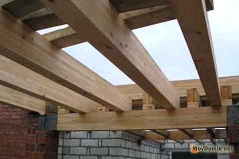 Устройство межэтажных перекрытий по деревянным балкам в доме