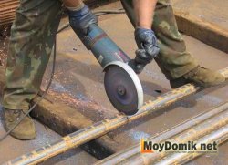 Нарезка металлического профиля или трубы