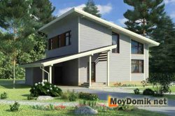 Односкатная мансардная крыша