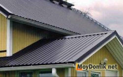 Кровля мансардной крыши профнастилом