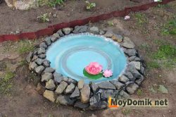 Пруд из покрышки (колеса)