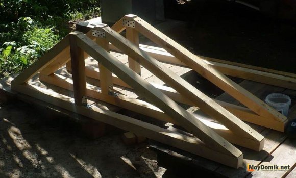 Заготовки для крыши - стропила
