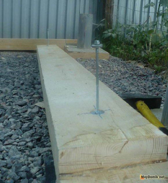 Крепление каркаса - саморезы