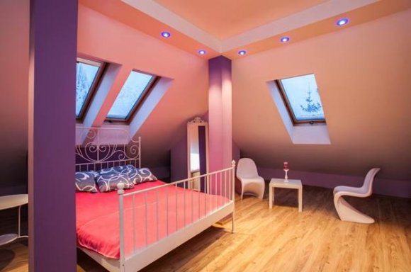 Гипсокартонный потолок на мансарде