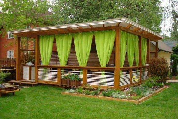 Деревянная беседка для дачи Деревянная беседка для дачи