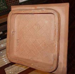 Штамп, печать на изразце