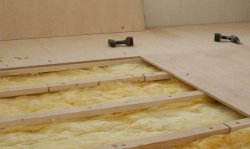 Монтаж фанеры на лаги или на балки перекрытия