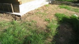 Подготовка места под отмостку - разметка