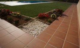 Отмостка из клинкерной плитки