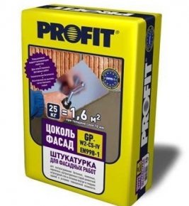 Штукатурка машинного нанесения для ячеистого бетона Profit Контакт МН Штукатурка машинного нанесения для ячеистого бетона Profit Контакт МН