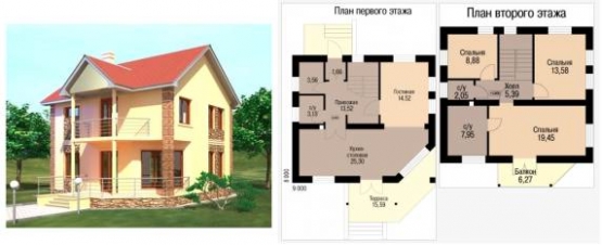 Готовые проекты кирпичных домов - 1 Готовые проекты кирпичных домов - 1