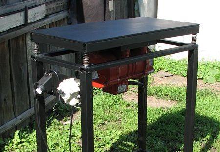 Как сделать вибростол для тротуарной плитки своими руками