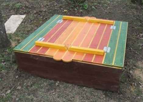 Как сделать деревянную песочницу своими руками – территория для детского творчества на даче