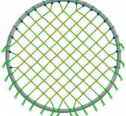 Плетение сетки для качели-гнездо