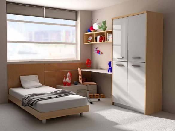 Зонирование комнаты для школьника