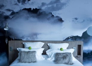 Панорамные 3Д фотообои - ночное небо