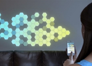 Эффекты светодиодных-обоев для стен