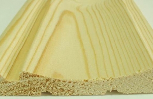 Вид вагонки "Волна" (Ландхаус)