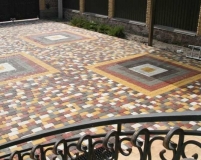 Произвольный рисунок укладки тротуарной плитки