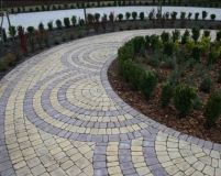 Оригинальная укладка тротуарной плитки