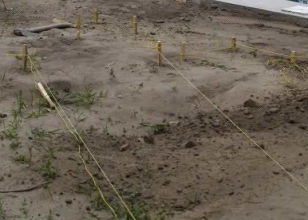 Разметка под укладку тротуарной плитки