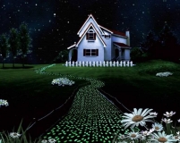 Светящаяся в темноте тротуарная плитка