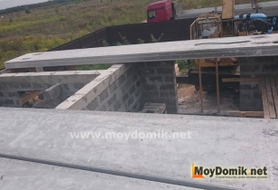 Железобетонные плиты перекрытия в доме из арболита