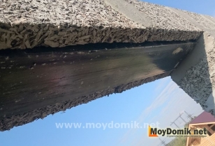 Оконная перемычка в доме из арболита