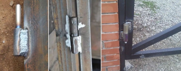 Как приварить петли на ворота