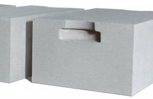 Газобетонный блок с захватом для рук