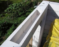 Устройство перемычки из U-образных газобетонных блоков