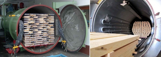 Сухой профилированный брус камерной сушки