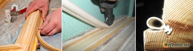 Как заправить пазовый уплотнитель в посадочное место оконной рамы Как заправить пазовый уплотнитель в посадочное место оконной рамы